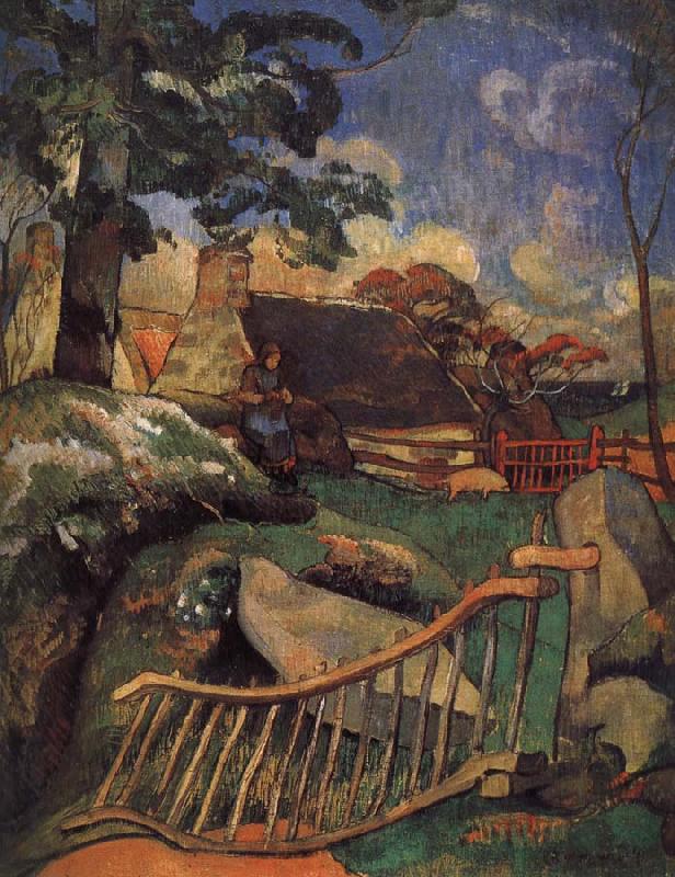 Paul Gauguin Fence oil painting image